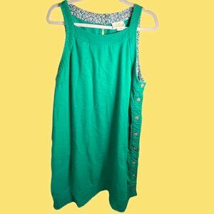 Maeve by Anthropologie Green Jumper Dress with Pockets